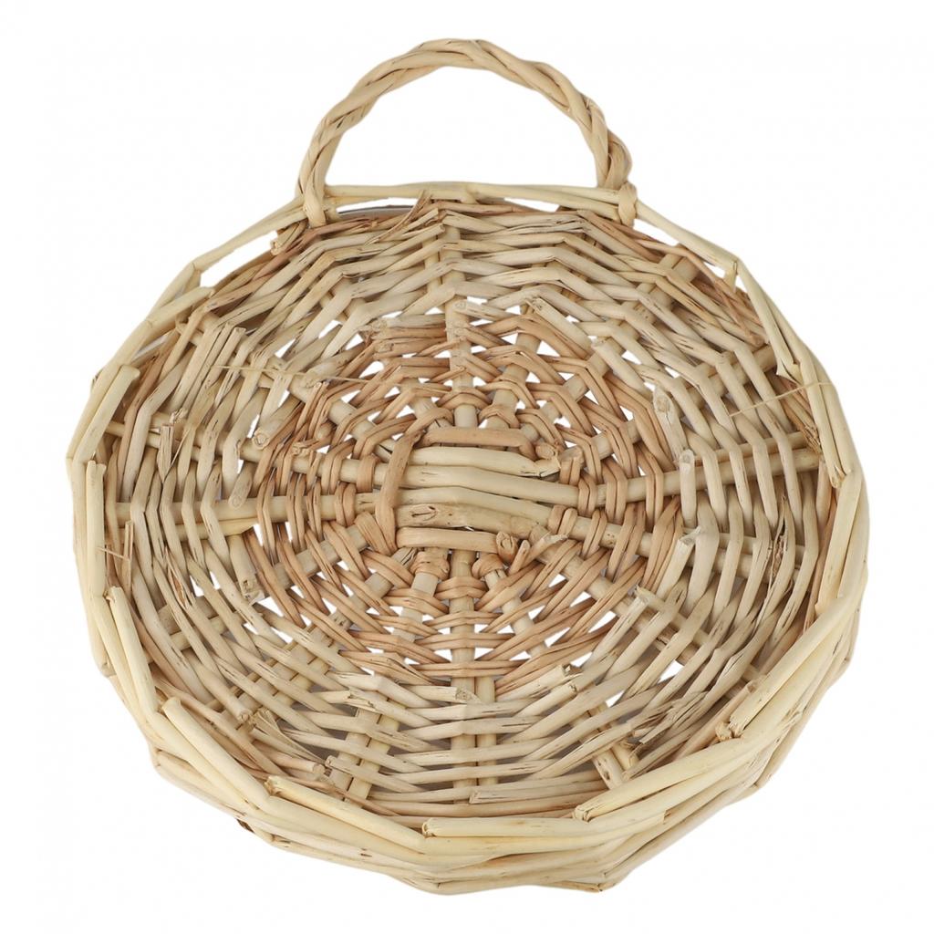 Wandmontierter Pflanzen Blumen Weidenkorb Hängender Halter Outdoor Blumentopf