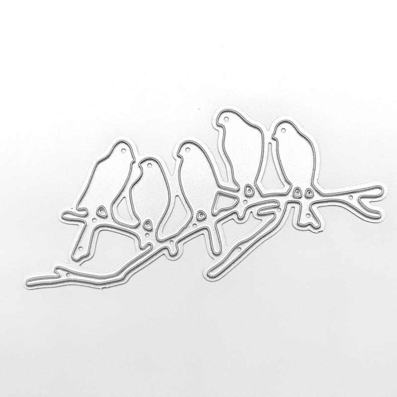 Tree Branch Bird Metal Cutting Dies Handmade Crafts DIY Scrapbooking Embossing Supplies for Children Kids Girls