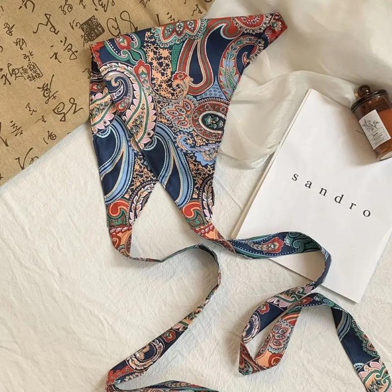 Fashion Ethnic Style Cashew Flower Waist Wrap Multi-functional Multicolor Triangular Scarf Stacked Wear Waist Seal Women