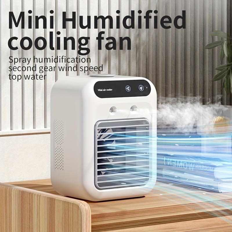 Portable Air Cooler Fan with Humidifier, Two-speed Mode, Evaporative Air Conditioning for Personal Space, Ideal for Home and Office Use