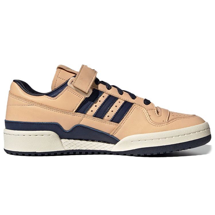 Adidas Forum 84 Low Tan Blue Unisex Sneakers Cream Supplier-Colour Gold-Foil FY7792