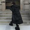 Jinyujie Women's Maillard Long Thickened Duck Down Puffer Jacket