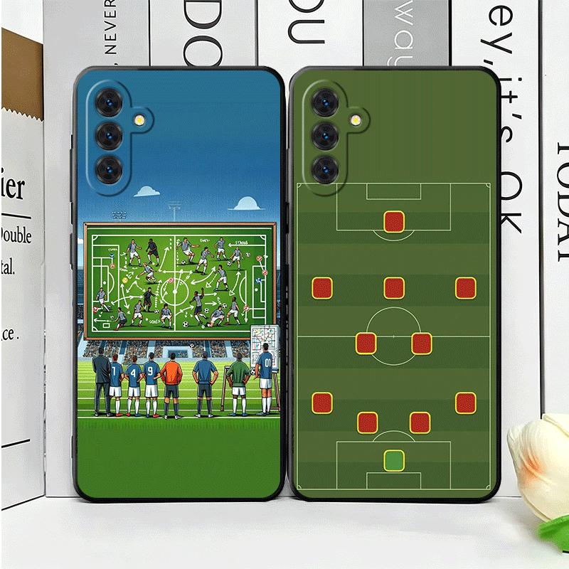 Football Soccer Tactics Time Soft Phone Case for Samsung A17 A37 A57 A16 A26 A36 A56 A15 A25 A35 A55 A14 A24 A34 A54 A13 A23 A33