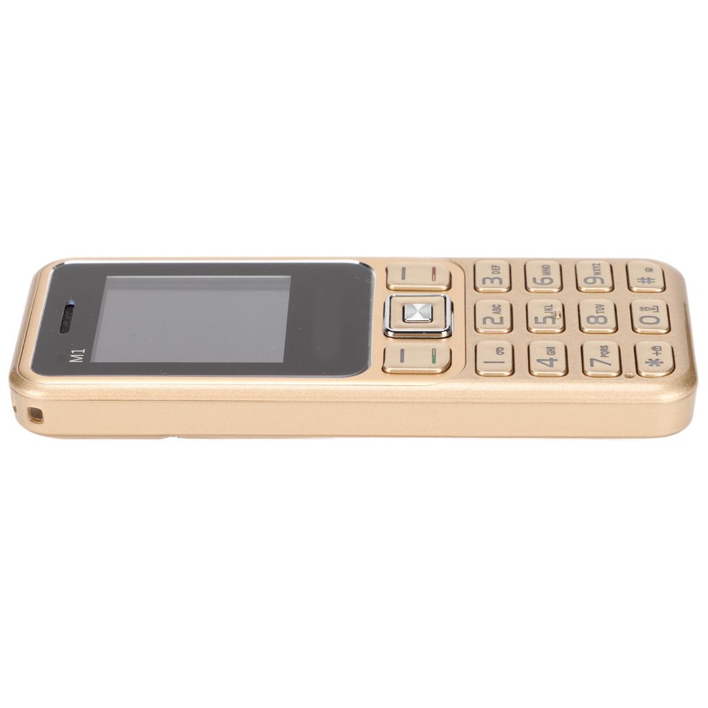 M1 2G Entsperrtes Handy Dual-Karten-Mobiltelefon mit Trageband 100-240V für Senioren KinderGold EU-Stecker