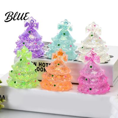Hand Fidget Sensory Toy Christmas Tree Stress Ball Soft TPR Squeeze for Relief Glow Balls Office In Dark Toy Holiday Gift Adults Kids Relief Toys