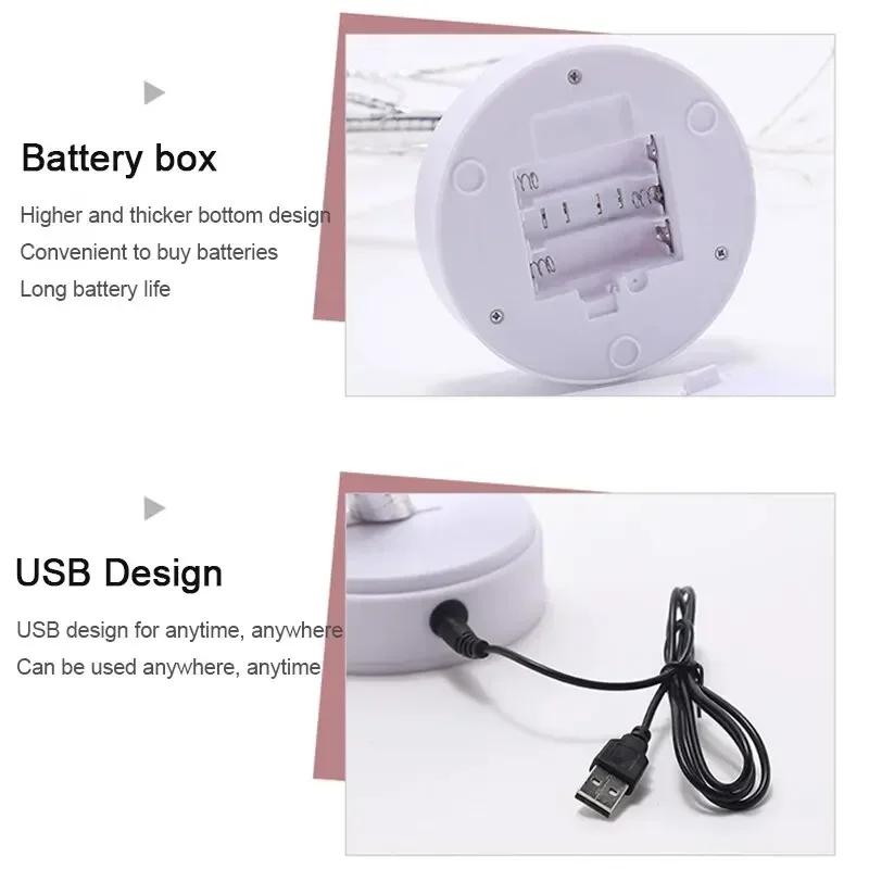 Creative LED Tree Table Lamp Copper Wire Decoration USB AA Battery Powered Night Light for Bedroom Study Indoor Home Decor Lamp