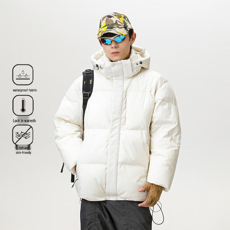 VUUG Men s Casual Hooded Padded Winter Jacket XL