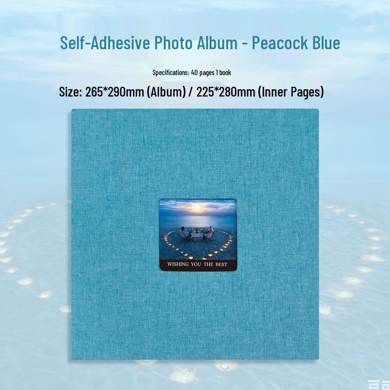 Self-Adhesive Photo Album: Large Capacity for Couples, Travel, Wedding & Polaroid Photos