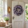 Fresh Artificial Lavender Wreath Vivid Colors Fake Flower Wreath Simulated Garland  Home Party