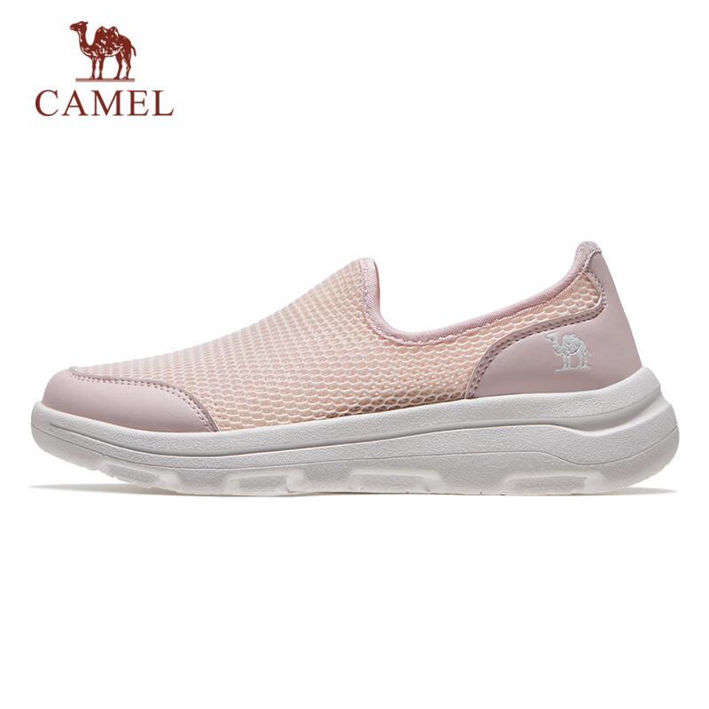 Camel Mesh Breathable Slip-On Casual Shoes 38