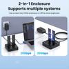 NVME SolidState Drive Duplicator Dual-Bay M.2 SSD DockingStation Read-Write 20Gbps Offline Copying Cloner Duplicator(US)