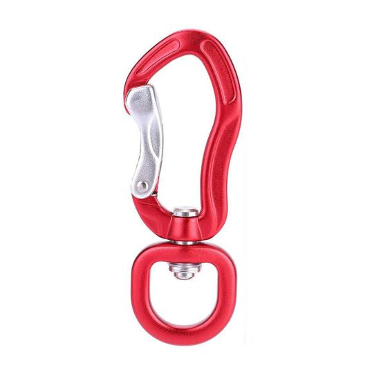 Závěsná přezka Otočná o 360 stupňů Rotační Samosvorná karabina Silná nosnost Hliníková slitina Všestranná karabina