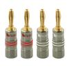 Nakamichi Ultimate Series 24K Zlatem Plátované Beryllium Měděné Banánkové Konektory Reproduktorů Tento produkt je ideální pro flexibilní připojovací kabely k