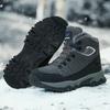 Kids Shoes Mens High-Top Hiking Boots Winter Outdoor Walking Shoes Rubber Sole Warm Lined Trail Footwear