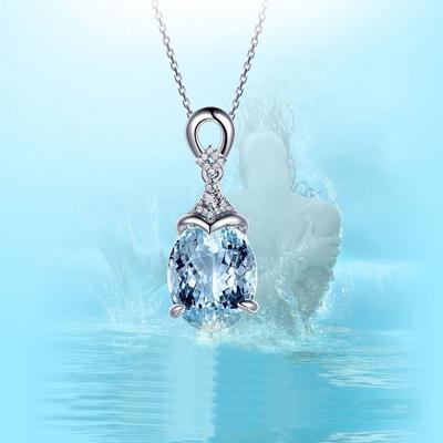 COLLANA BLUELANS Meravigliosa catena pendente gioielli da banchetto goccia d'acqua collana con strass glitterati donna regalo