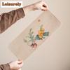 Miscellaneous Vegetables Rectangle Tea Table Mats Luxury Drink Coaster Household Dinner Table Cloth Mat Tea Ceremony Ornaments