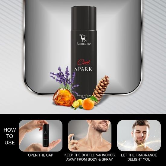 Ramsons - COOL SPARK Eau De Parfum | 100 ML | Perfume For Men | TN - Anis, Lavender, Artemisia | MN - Rose, Jasmine | BN - Musk, Amber