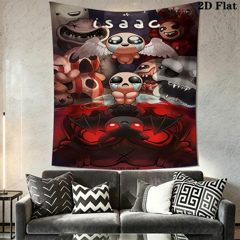 Dark Indie Game Wall Hanging Printed Fabric Blanket Decorative Tapestries for Bedroom Living Room Home Decor