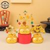 Chinese New Year Money Tree God Feng Shui Fa Cai Lucky Fortune Miniature Spring Festival Home Decorating Desktop Car Ornaments