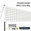 Beach Volleyball Net Football Net Badminton Net with Stand Package Bag for Backyard Outdoor Portable