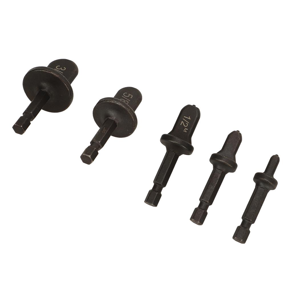 5pcs Copper Tube Expander Copper Pipe Swaging Tool Drill Bit Set for Air Conditioner Repair
