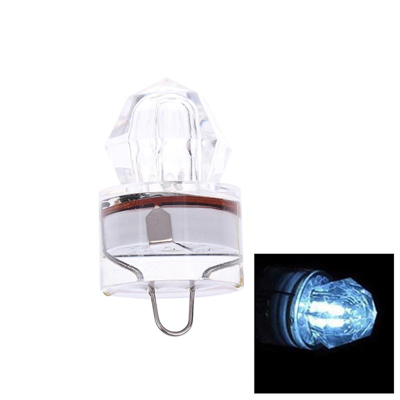 

Светодиодная лампа для рыбалки Подводный фонарик в форме ромба Приманка для ловли кальмаров Снасти Инструменты для рыбалки белый