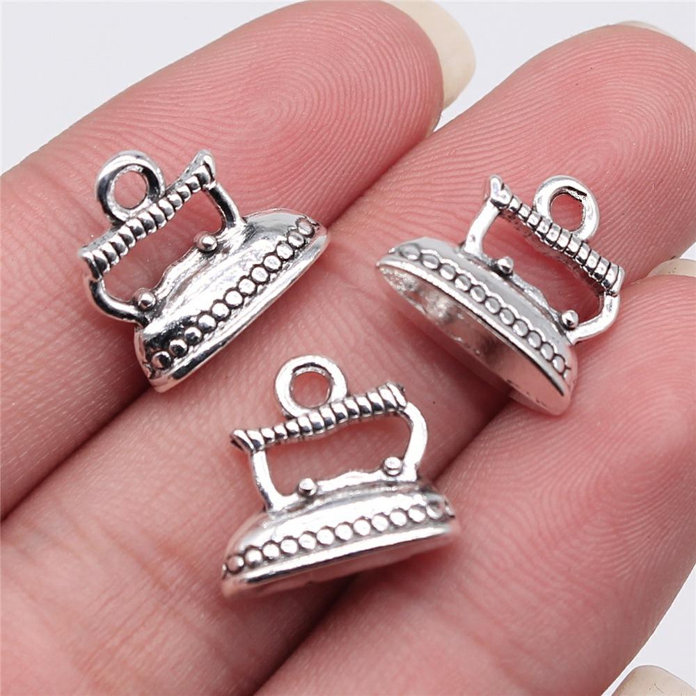 20pcs Sewing Charms For Jewelry Making Paperclip Pins Paper Clip Button Hanger Mannequin Iron Yarn Charms