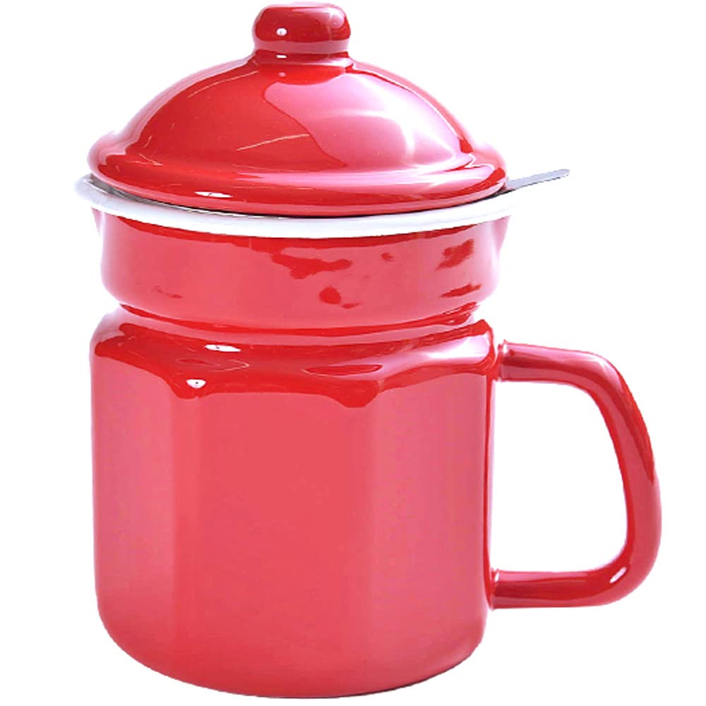 

Cozy Cook Enamel Hexagonal Oil Pot Red 1.1L