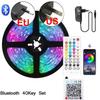 Rgb Strips Led Lights 5M 10M 15M 20M 30M 40M 24V Led Ribbon Bluetooth Led Light Tape For Living Room With App Gaming Decorations