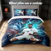 Set Biancheria da Letto Design Jude Bellingham 1 Copripiumino + 2 Federe Morbido Traspirante Biancheria da Letto per la Casa