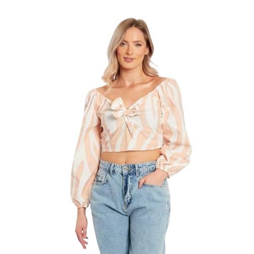Influence Womens/Ladies Cropped Relaxed Fit Blouse