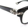 Tolle CHROME HEARTS Brille GUT GEFÄDELT schwarzer Kunststoff Herren Gebraucht
