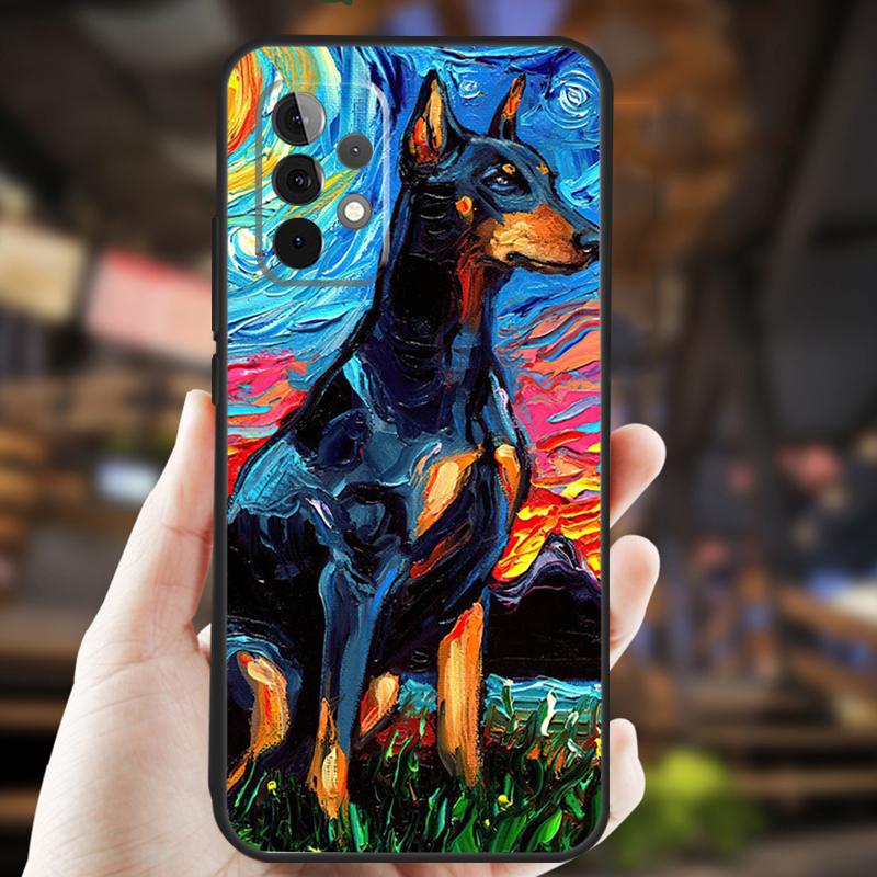 Dachshund Doberman Dog Case For Samsung Galaxy A26 A54 A14 A36 A16 A33 A56 A15 A55 A53 A35 A22 A32 A52 A34 A05 A06