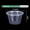 CIBO Disposable Round Food Containers with Lids