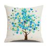 Ins Nordic Style Cartoon Tree Car Sofa Pillow Custom Nap Pillow Lumbar Cushion Cover Home