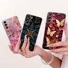 Clear For Samsung S21 Plus Case SM-G996B Aesthetic Luxury Cute Fashion Flower Funny Painted Casing For Samsung Galaxy S21+ Cover