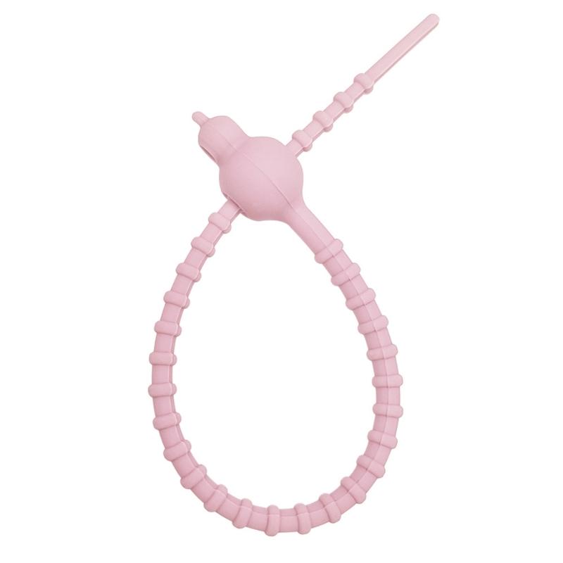 5Pcs Silicone Cable Ties Reusable Rubber Twist Ties Multipurpose Elastic Wire Organizers Rubber Cord Tidying Tool