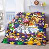 Super Mario Decorative Flannel Blanket Soft Warm Throw Cozy Blanket for Sofa Bed Home Decor -QJY