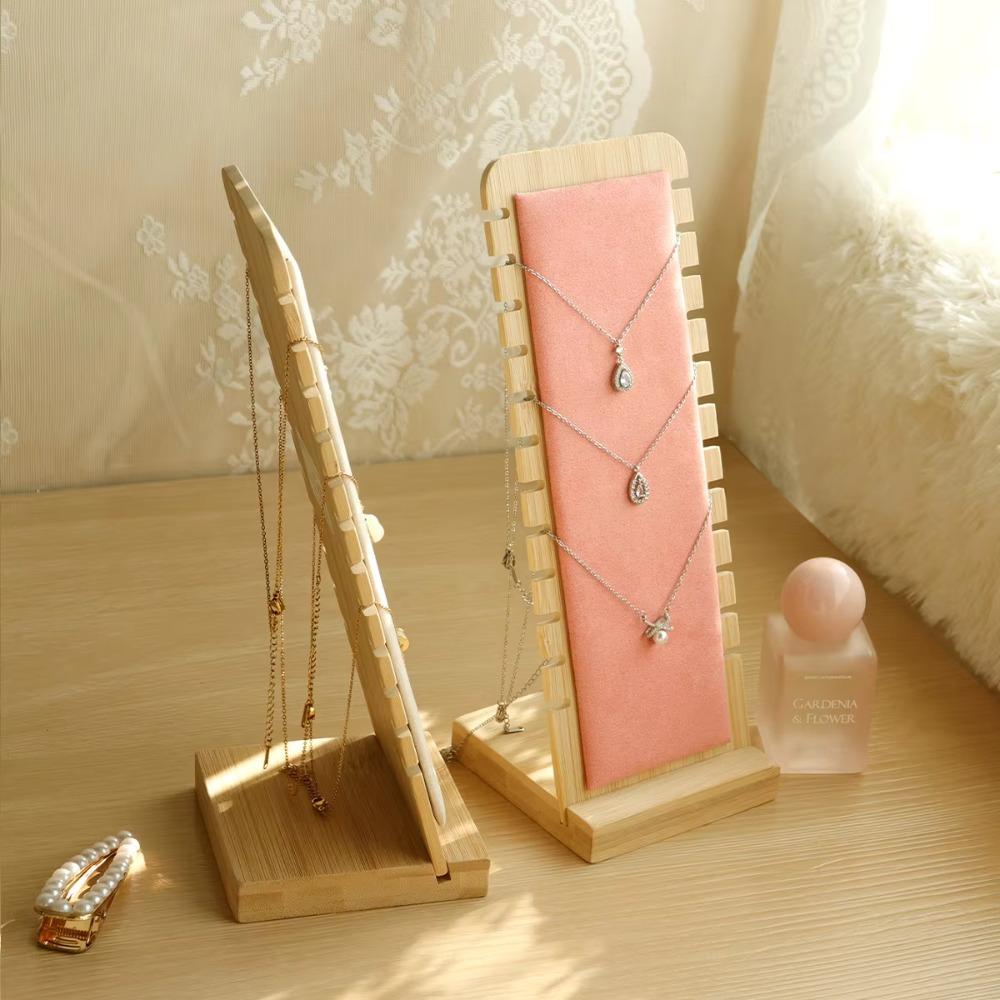 Armbandhouder, houten frame voor kettingen, creatief sieradenopbergrek, vitrine