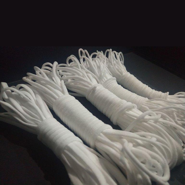 Buy Fu Ling Mask Rope Black And White Mask Elastic Band Ear Hanging ...