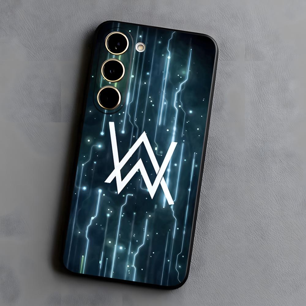 Welt Hit DJ Alan Walker Handyhülle Für Samsung S25 S24 FE S23 S22 S21 Plus S20 Ultra Note20Ultra Schwarz Weiche Hülle