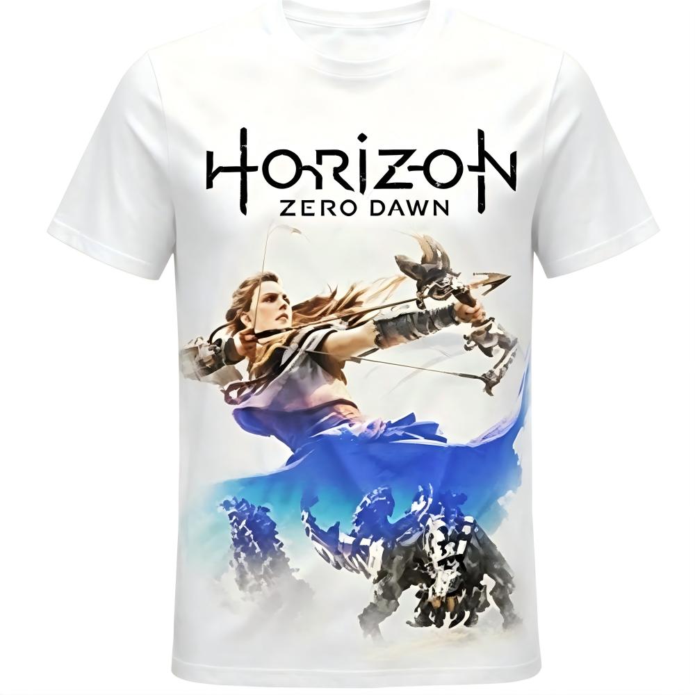 Horizon Zero Dawn Aloy Character Print White T-Shirt