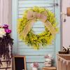 Artificial Yellow Leaf Wreath for Front Door Farmhouses Wedding Holiday Decorations, Front Door Wreath Spring Wreath