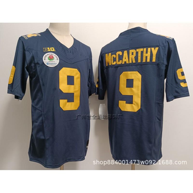 Michigan Wolverines College Football Jersey Mens Cotton Blend Embroidered Team Uniform Rugby Sports Fans