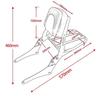 Specjalnie zaprojektowany dla Honda Rebel Honda CMX300 CMX500 Sissy bar oparcie bagażnik tylny z bagażnikiem oparcie części niestandardowe czarny aftermarket