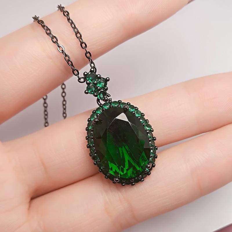 

Кулон Имитация Изумруда Темный Ветер Роскошный Красный Камень Конг Черный Пномпень Сладкий Прохладный Ветер Танзанитовый Синий Ожерелье