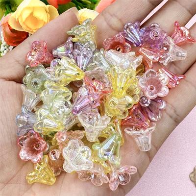 200 PZ Orecchini Fai da Te Acrilico Glicine Braccialetti Collana 12*11.5mm Perline Sfuse Creazione di Gioielli Accessori per Gioielli Accessori