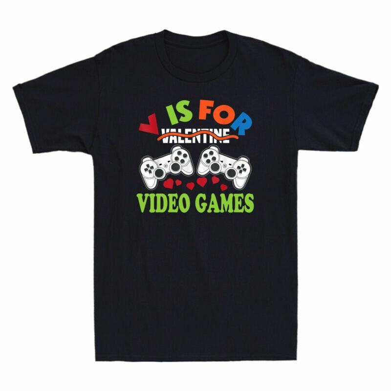 Valentine Video For For Valentine Gift Day Lover Unisex Vintage V Is Games Tshirt S