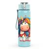 1PC Rainbow Unicorn Girl Cartoon Pattern 750ml Color Plastic Sports Water Bottle Leakproof Flip Straw Lid Suitable for Sports Office Home Use