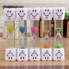 Timer a clessidra sorridente: Set in Legno 3-in-1 con Clessidre da 1, 3 e 5 Minuti